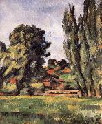 Paul Cezanne landscape has Baiyang oil